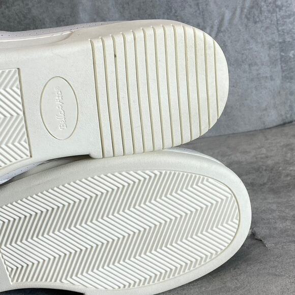 BELLA-VITA Women's Extra Wide White Leather Perforated Maribel Slip-On Sneakers - Picture 11 of 12